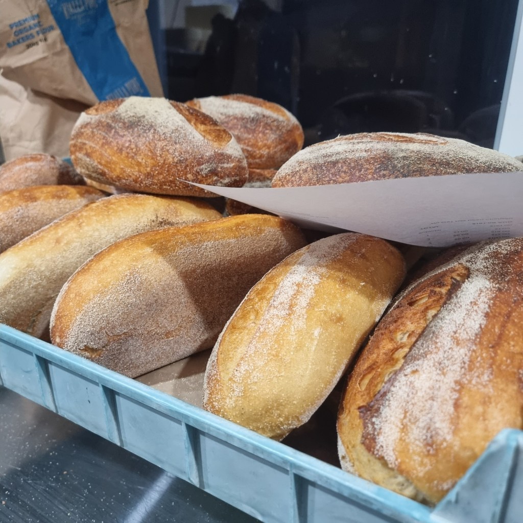 Bread prepared for delivery from the Healthy Nasti Kitchen microbakery
